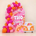 Groovy Little Thing retro flower power balloon backdrop for a birthday, DCCL Events Singapore