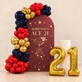 Ace the Night casino theme balloon backdrop for a milestone birthday, DCCL Events Singapore