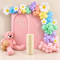 Daisy Daydream pastel daisy balloon backdrop for a first birthday, DCCL Events Singapore