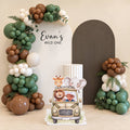 Wild Trails safari jeep balloon backdrop for a first birthday, DCCL Events Singapore