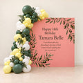Garden of Grace olive and coral balloon backdrop for a baby shower, DCCL Events Singapore