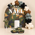 Operation Birthday camo army balloon backdrop for a birthday, DCCL Events Singapore