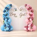 Reveal in Bloom floral balloon backdrop for a gender reveal, DCCL Events Singapore