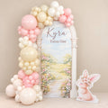 Garden Bunny floral bunny balloon backdrop for a birthday, DCCL Events Singapore